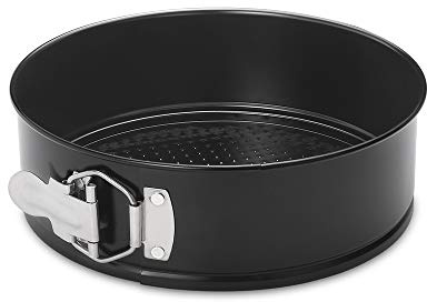 HIWARE 8 Inch Non-stick Springform Pan with Removable Bottom - Leakproof Cheesecake Pan