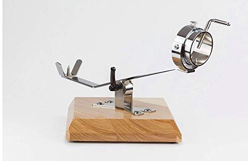 HIDALGO Support beau porte-jambon basculant avec base en bois de frêne et tête rotative en acier inoxydable