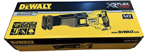 DEWALT DCS389N XR FlexVolt Säbelsäge 54 V, bloße Einheit, Gelb