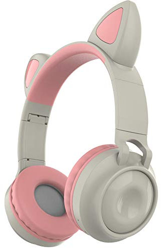 Casque de Jeu Surround, Écouteurs à Réduction de Bruit avec Oreillettes Ajustables en Mousse à Mémoire et Cache-Oreilles en Cuir Confortables pour PC, PS4, Xbox One, Switch (Gris)