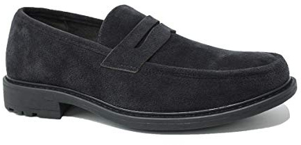 Mocasines - Zapatos de hombre Class de estilo informal de ante Negro Size: 43 EU