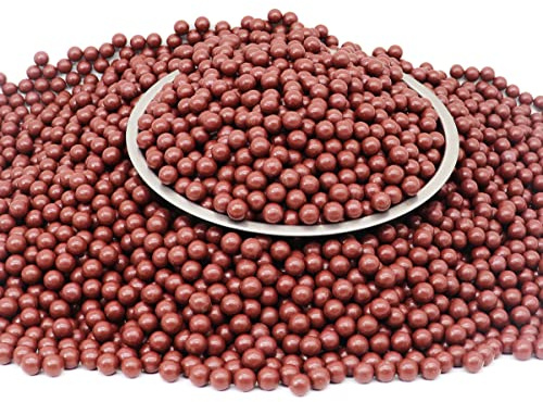 KuTi Kai Boules de lance-pierre en argile dure de 9 mm pour catapulte et entraînement sur cible (rouge, 0,3 kg/paquet)