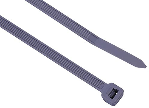 Bridas para cables (200 x 4,5 mm, 100 unidades), color gris
