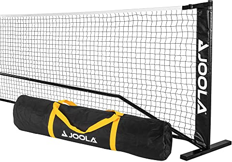 JOOLA Elemental Pickleball-nät – regleringshöjd 91 cm stolpar & 86 cm centrum, USAPA rekommenderad längd 22 tum – stålram och hållbart nät, bärbart pickleball-nät inkluderar bärväska, snabb och enkel