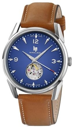 Lip Montre Himalaya 40mm - Automatique Coeur Battant - Cadran Bleu