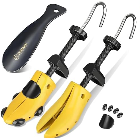 ZOMAKE Embauchoir Plastique,Réglable Elargisseur Chaussure Femmee,Robuste et Durable Embauchoir Plastique Femme,Embauchoir Plastique Voyage pour Les Pieds Larges(S)