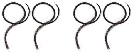 VICASKY 2stücke Hanks Natürliches Violinbogen-pferdehaar Zubehör Für Geigenbogen Hochwertiges Langlebiges Haarsystem Für Einfache Reparaturen Von Streichinstrumenten