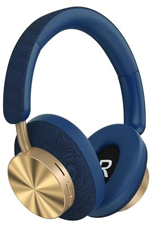 Next Destination Casque Bluetooth Over-Ear Écouteurs sans Fil Diadema Circum-auriculaire, Sonido Cristalino, Bajo Potente, 40h Autonomie, ANC, Confort Léger – Compatible iPhone/Android - ND06 - Bleu