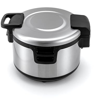 Chauffe-riz 19 l avec pot intérieur non collant, idéal pour la restauration – Fonction maintien au chaud, double réglage de la température (68 ℃/72 ℃), puissance 100 W, convient pour les bars à sushi