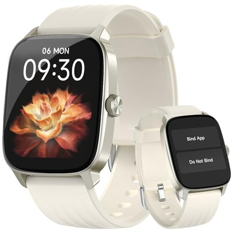 EURANS Smart Watch No App/Phone Required, 1.85 HD Display |Waterproof Watch with Heart Rate & Sleep Monitor | Step Counter for Walking, Pedometer Watch for Women/Men