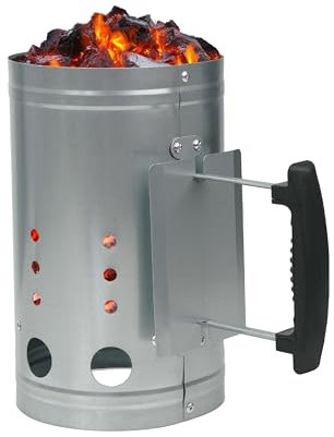 Crystals Avviatore a carbonella per barbecue con manico, per campeggio, barbecue