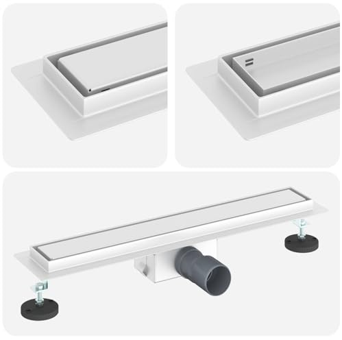 vidaXL 2 i 1 Duschavlopp Silver 60 cm Rostfritt Stål 304