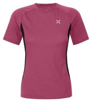 MONTURA Rise T-Shirt Tecnica da Donna, Ideale per Varie attività Outdoor e Tempo Libero (IT, Testo, XL, Regular, Regular, Baton Rouge)