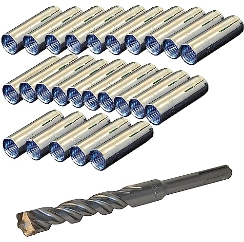 M12 Befestigungsdübel Beton für Kernbohrständer wahlweise 25-100 Stück inkl. SDS-Plus Bohrer