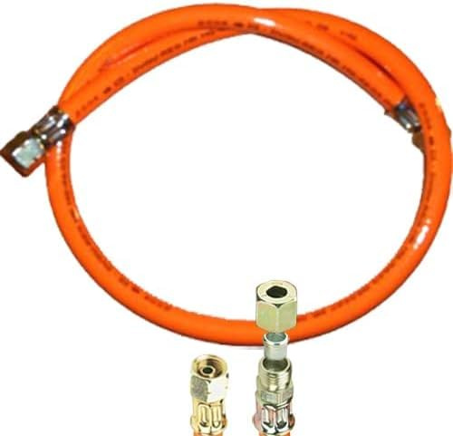 'propano Gas de manguera con 1/4 izquierda X 8 mm – Anillos de Corte de unión – Estándar (PVC) Diseño con texto 2017