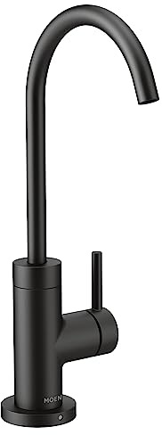 Moen S5530BL Sip Modern Cold Water Kitchen Beverage Faucet, Optional Water Filtration System Available (Sold Separately), Matte Black