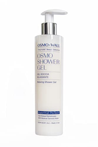 Osmowall OSMO SHOWER GEL Doccia Idratante, Emolliente e Rilassante. Delicato, con Gel di Aloe Vera Concentrato da agricoltura biologica. Rispetta il PH naturale della pelle. Unisex. 250ml