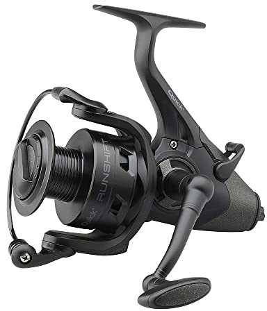 DAM Quick 4, Angelrolle, Spinnrollen, Allround-Fischen, Hochgeschwindigkeitsrolle für reibungslose und kraftvolle Leistung, Unisex, Schwarz, 8000