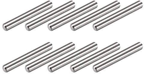 METALLIXITY Tassello Perno (3x20mm) 25pz, 304 Acciaio Inox Scaffale Supporto Pioli Perno Fissaggio Elementi - per Metallo Dispositivi, Mobili Installazione, Industriale, Fai da Te