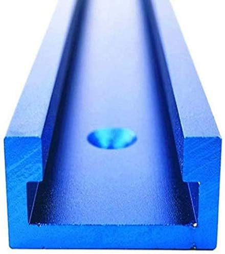 Fafeicy 2 Stück 1000mm Gehrungsschienenlehre, Aluminium-T-Schienen-T-Schlitz-Gehrungsschienenlehre Werkzeuge, Für Holzbearbeitung Frästisch, T-Schraube, schnell wirkende Klemme (1000MM*2)