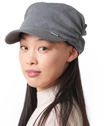 Herren Schirm Mütze Military Cap - Stoff Kappe Herren & Damen Basecap Aus Baumwolle Cap Army Militär Dunkel Grau