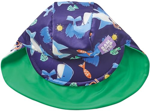 Bambino Mio Unisex Baby Swim Sun Hat Wende-Sonnenhut, Meer, 1-3 Jahre