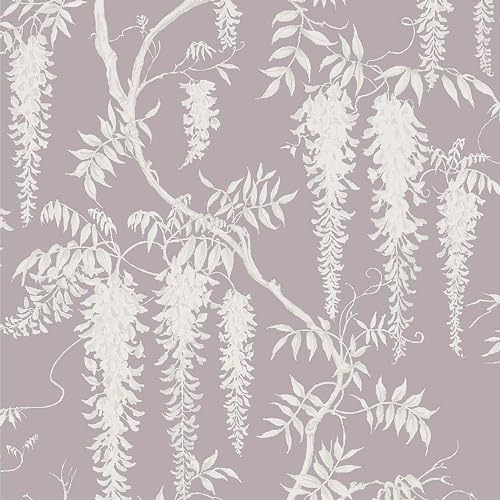 NEXT WISTERIA TRAILS MAUVE Vliestapete 10mx52cm | | Einfach anzubringen und zu Entfernen 1005 x 52