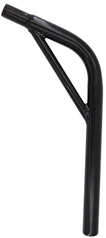 SENQI Tija de sillín de bicicleta con soporte, poste de asiento de bicicleta BMX de acero con soporte, varios tamaños (negro, 25,4 x 350 mm)