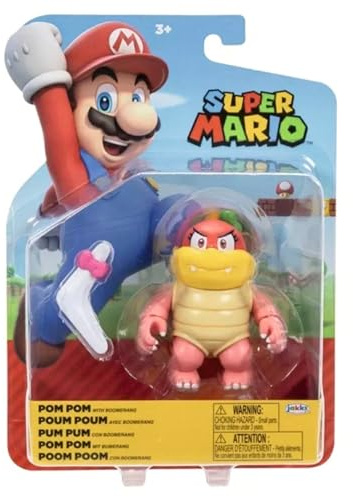 Super Mario Pom Pom 10,2 cm Actionfigur mit Bumerang