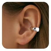 ALEXCRAFT Orecchini da Donna Orecchini Senza Buco Finti Orecchini Argento Donna Non Piercing 2 Pezzi Ear Cuff Acciaio Inossidabile Clip