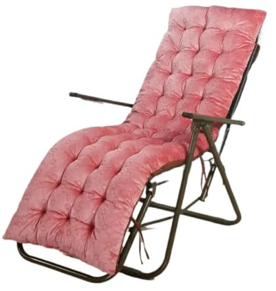 HONGYEMY Liegenauflage Weicher, bequemer Liegestuhl, Schaukelstuhl, Loungesessel, Couch, Sofa, Erkerfenster, Bürostuhl, Kissen, Heimdekoration Deckchair Auflage(Pink)
