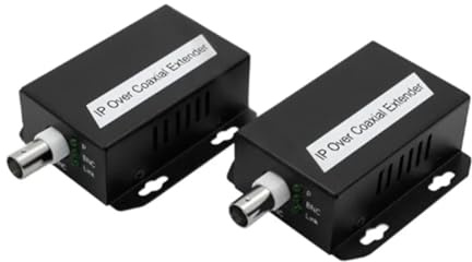 Jrpzcv Transferencia de Red IP a Extensor Coaxial Desde TransmisióN de Cable de Red a Convertidor Ethernet de LíNea Coaxial de 500 M para CCTV
