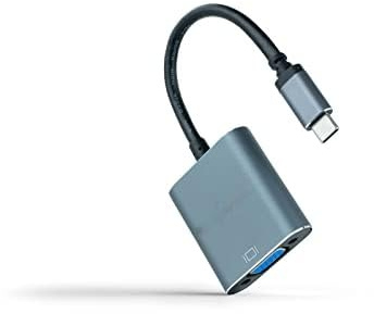 Brightium Convertisseur USB-C vers VGA, USB-C/M-VGA/H, aluminium, gris, 10 cm