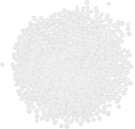 GRIRIW Bolitas De Espuma De Relleno para Sofá 10-12 Mm, 250 G, Partículas Blancas De Espuma Epp, Material De Relleno Suave y Ligero para Cojines, Uso Versátil Hogar y Manualidades