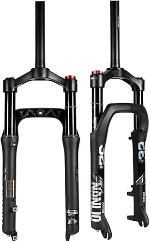 Fatbike framgaffel 20 26 tum x 4,0 däck snö berg fjädring framgaffel fjäderväg 120/130 mm MTB luftgaffel för elektrisk snö strand XC/DH 9 x 135 mm QR 26 tum
