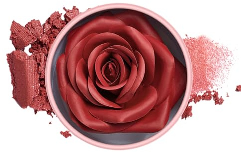 Cheeks Blush - Buildable Texture 3D Rose Petal, Lightweight Powder Rouge, Smooth Natural Flushed Finish | Long Wearing Blusher For Face Girls Parties Gathering Makeup Beauty Celebration