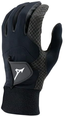 Mizuno ThermaGrip Herren-Golfhandschuhe, 2018, Schwarz, Größe M