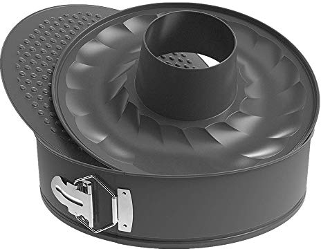 Voarge Kuchen Springform (26 cm), Spitzen Antihaftbeschichtung Backform, mit 2 Böden Kuchenformen-Set, mit Antihaftbeschichtung, einfaches Entformen für saftige Kuchen und Torten