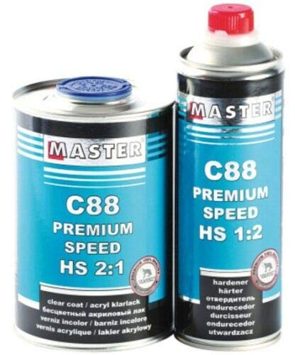 Troton HS Speed Fast C88 Premium ACRYL KLARLACK 2K 2:1 1L + HÄRTER 1:2 0,5L
