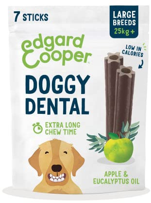 Edgard & Cooper Doggy Dental - Apple & Eucalyptus - Large - 7 Sticks