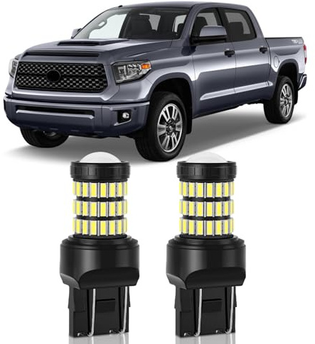 MEALAM Lampadine a LED T20 7443 7444 7440 allo xeno bianco con proiettore luci di retromarcia compatibili con Toyota Tundra 2014 2015 2016 2017 2018 2019 2020 2021 Toyota Tundra, confezione da 2