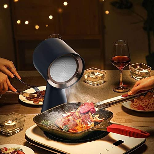 Desktop Cooker Hood, 3.5M³/Min Strong Suction, Portable Extractor Hood, One-Click Adjustment, Two Gears Optional, Easy to Clean, Low Noise for Home, Kitchen Hot Pot, BBQ