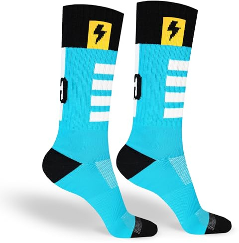 in s(h)ock Barcelona Calcetines de Deporte para Hombre y Mujer - Calcetines Largos sin Costuras - Ideales para Ciclismo, Running, Pádel, Baloncesto y Entrenamientos Diarios – Epic Ray