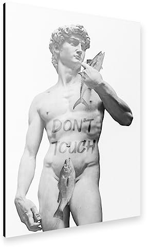 artboxONE Alu-Print 150x100 cm David die Statue von Künstler Carina