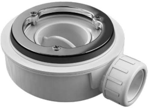 SolidStone | Piletta Ultraribassata Ispezionabile per Piatto Doccia Basso con Foro Diametro da 90 mm in PVC (Senza tappo)