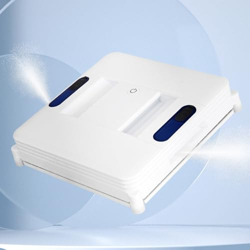 Robot Limpiacristales Inteligente con Control Remoto, Robot Limpiacristales Eléctrico 3200Pa, Sistema de Seguridad, Detección Inteligente de Bordes, para Ventanas, Azulejos, Baños