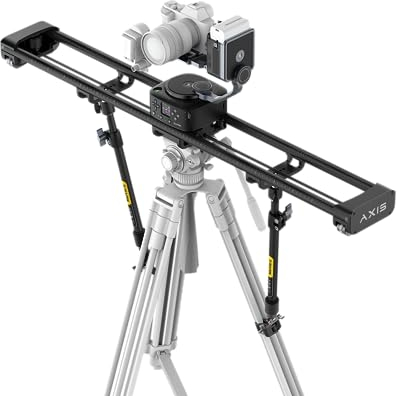Zeapon AXIS 100 Pro Slider motorisé multi-axes pour appareil photo reflex numérique professionnel avec écran LCD, tête pivotante pour prise de vue en accéléré panoramique à 360° (100 pro)