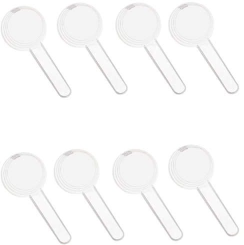 8 Pcs 40ml Long Handle Measuring Spoons Plastic Pet Food Scoop Laundry Detergent Scoop Milk Powder Spoon for Powder Liquid