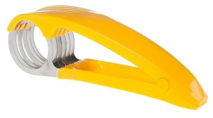 Manual Food Slicer, Portable Banana Slicer, Food Cutter, Stainless Steel Food Slicer for Banana Strawberry Cucumber Carrot Egg, Vegetable Fruit Slicer Handheld Small Food Slicer Kitchen Gadget (1pc)