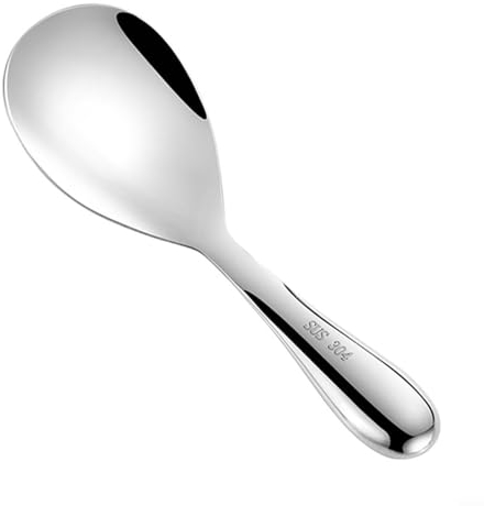 Cuillères de service à riz en acier inoxydable - Ustensiles de cuisine utilitaires pour la maison, le restaurant, l'hôtel - Cuillère à riz (A)